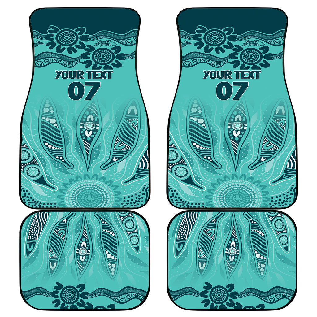 Australia Matildas Indigenous Car Mats NAIDOC 2024 Turquoise Color
