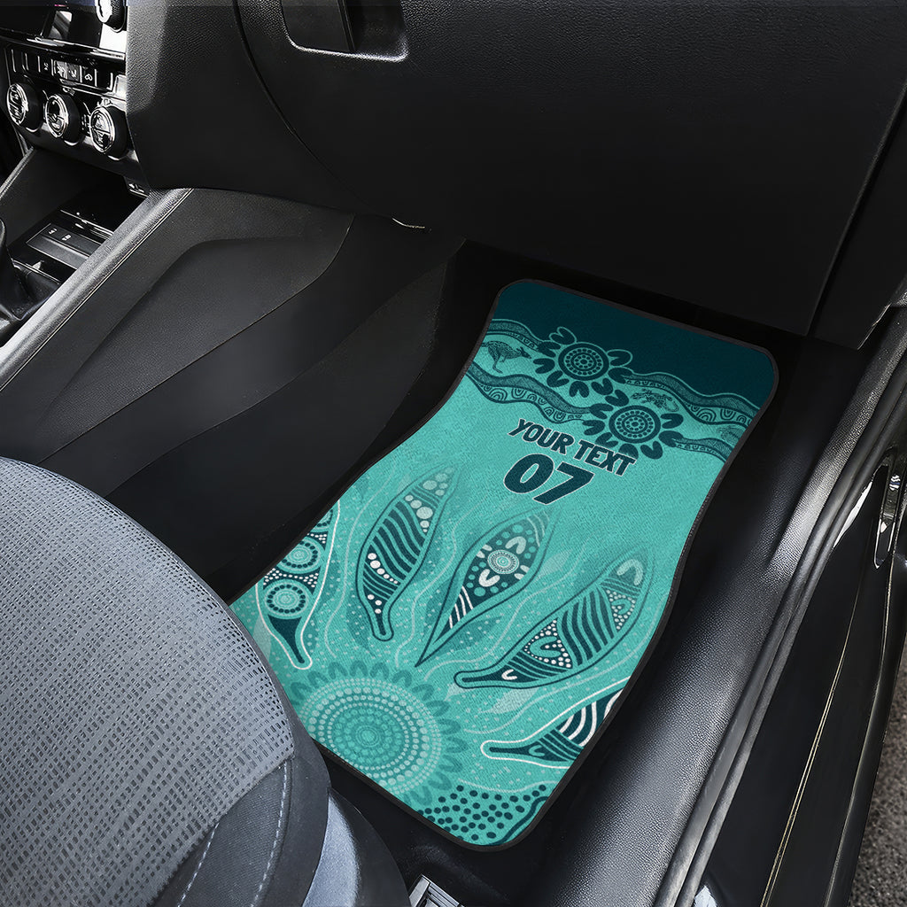 Australia Matildas Indigenous Car Mats NAIDOC 2024 Turquoise Color
