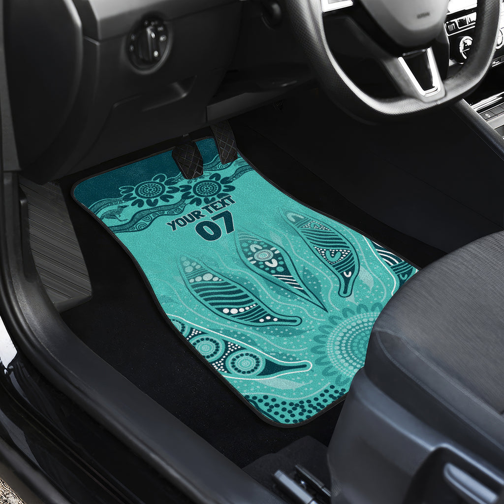 Australia Matildas Indigenous Car Mats NAIDOC 2024 Turquoise Color
