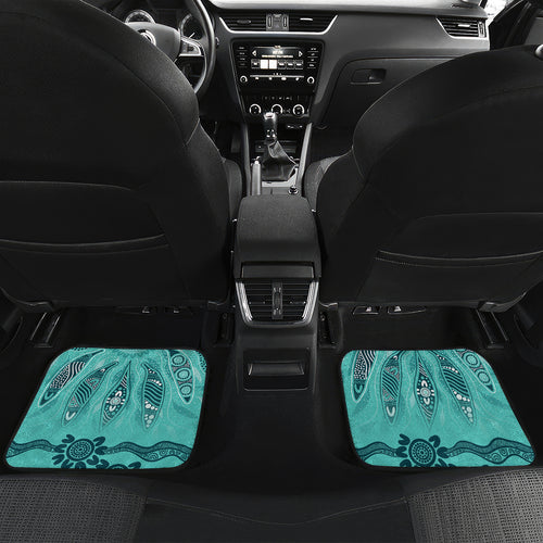 Australia Matildas Indigenous Car Mats NAIDOC 2024 Turquoise Color