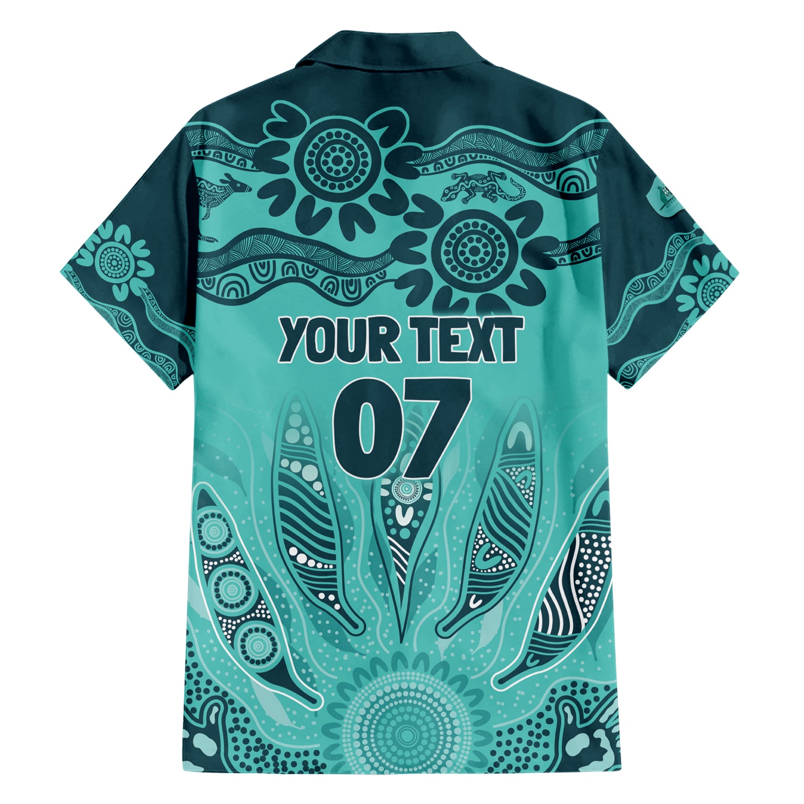 Australia Matildas Indigenous Hawaiian Shirt NAIDOC 2024 Turquoise Color