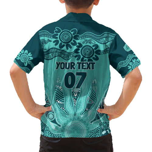 Australia Matildas Indigenous Hawaiian Shirt NAIDOC 2024 Turquoise Color