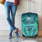 Australia Matildas Indigenous Luggage Cover NAIDOC 2024 Turquoise Color