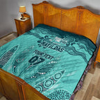 Australia Matildas Indigenous Quilt NAIDOC 2024 Turquoise Color
