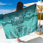 Australia Matildas Indigenous Sarong NAIDOC 2024 Turquoise Color