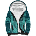 Australia Matildas Indigenous Sherpa Hoodie NAIDOC 2024 Turquoise Color