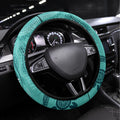 Australia Matildas Indigenous Steering Wheel Cover NAIDOC 2024 Turquoise Color