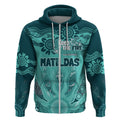 Australia Matildas Indigenous Zip Hoodie NAIDOC 2024 Turquoise Color