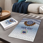 Manu Samoa Rugby Custom White Puzzle ʻIe Toga Pattern With Brown Ula fala