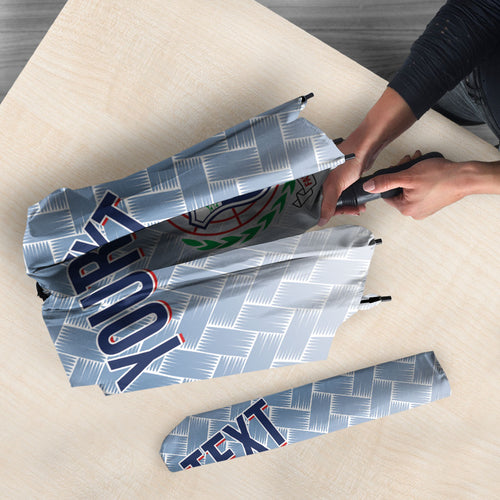Manu Samoa Rugby Custom White Umbrella ʻIe Toga Pattern With Brown Ula fala