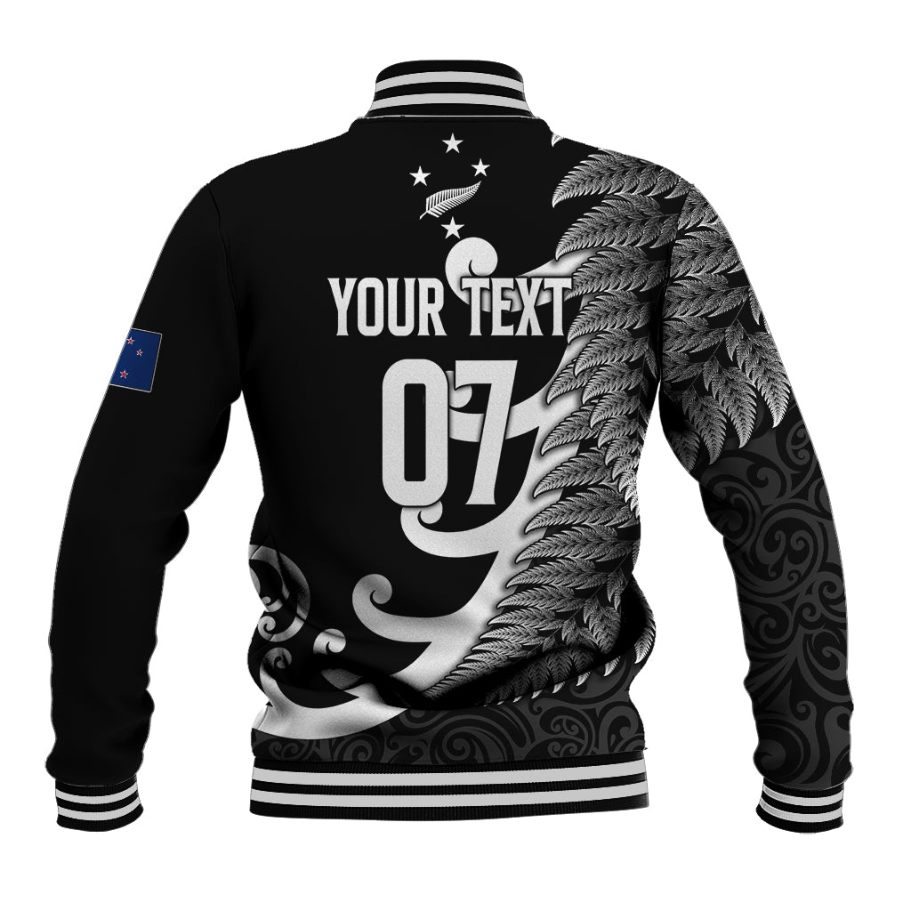 personalised-new-zealand-rugby-baseball-jacket-aotearoa-silver-fern-koru-maori-style