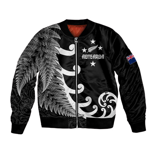 personalised-new-zealand-rugby-bomber-jacket-aotearoa-silver-fern-koru-maori-style