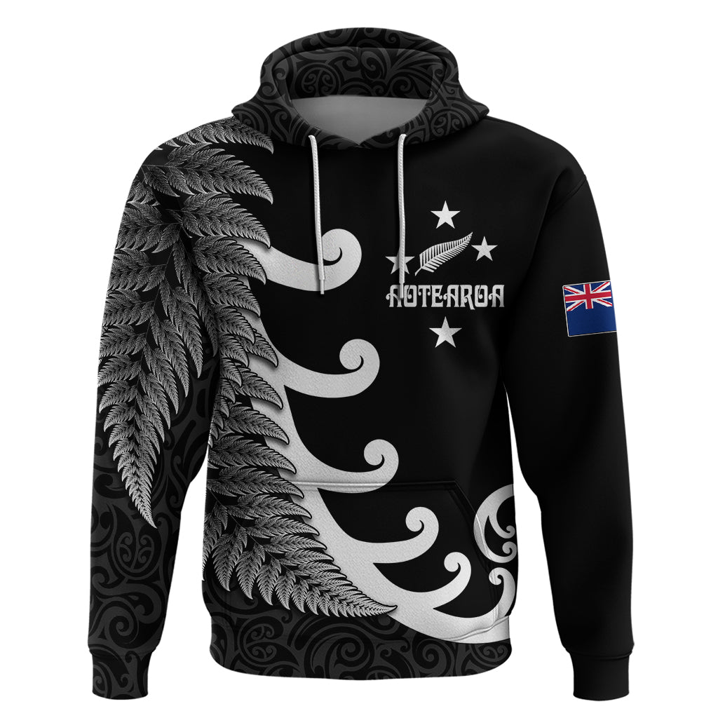 personalised-new-zealand-rugby-hoodie-aotearoa-silver-fern-koru-maori-style