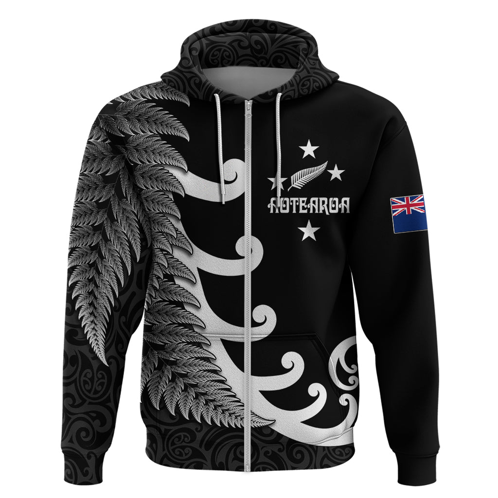 personalised-new-zealand-rugby-hoodie-aotearoa-silver-fern-koru-maori-style