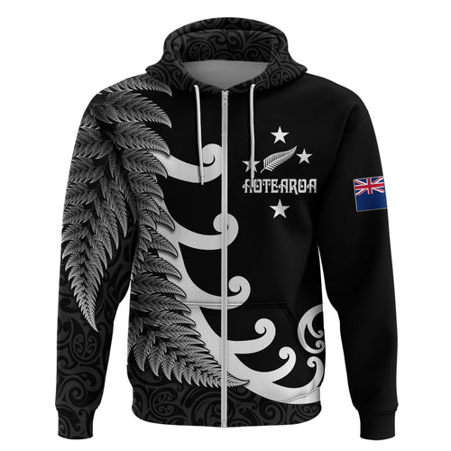 personalised-new-zealand-rugby-hoodie-aotearoa-silver-fern-koru-maori-style