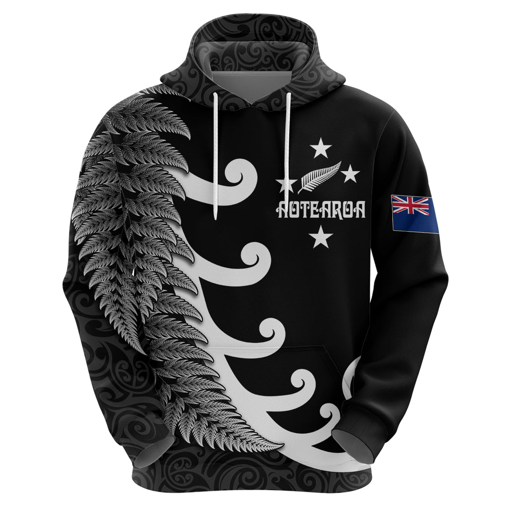 personalised-new-zealand-rugby-hoodie-aotearoa-silver-fern-koru-maori-style