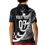 personalised-new-zealand-rugby-kid-polo-shirt-aotearoa-silver-fern-koru-maori-style