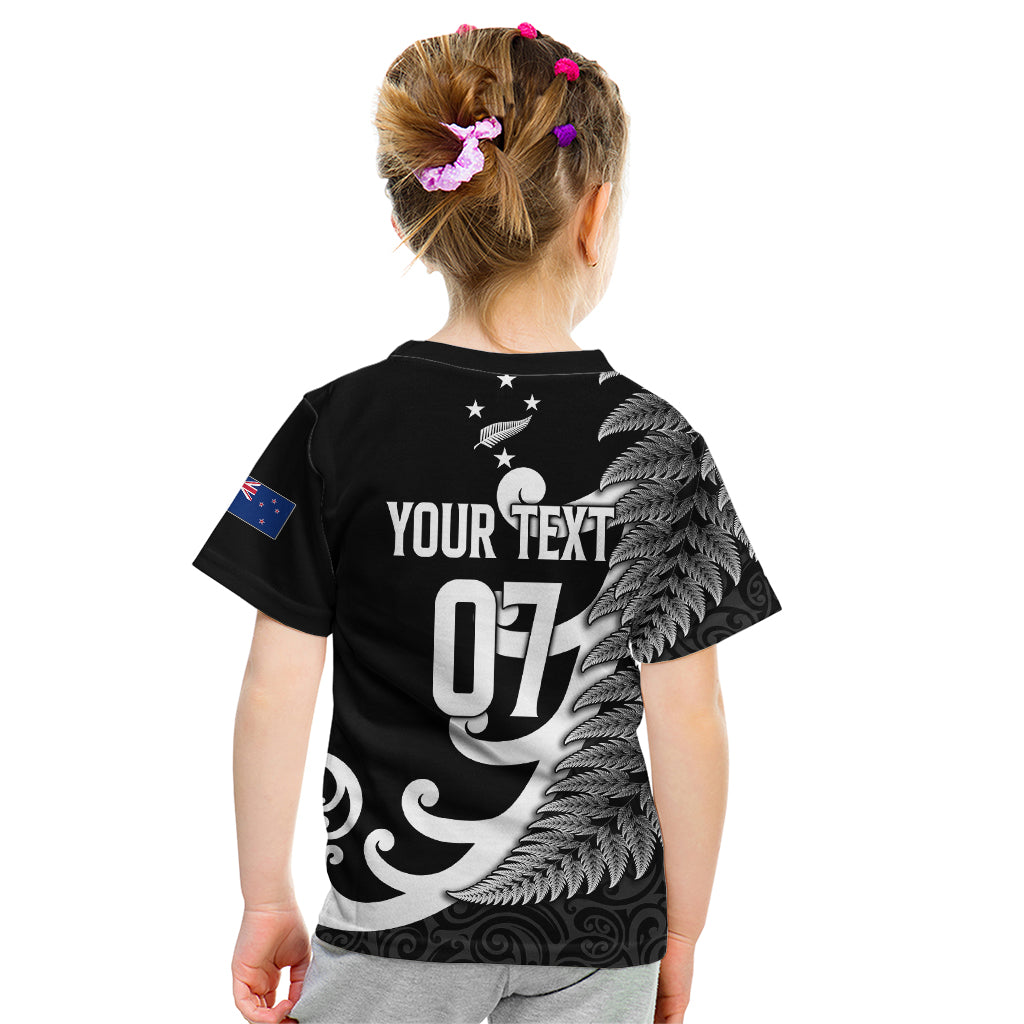 personalised-new-zealand-rugby-kid-t-shirt-aotearoa-silver-fern-koru-maori-style