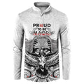 Aotearoa Personalized Button Sweatshirt Proud To Be Maori
