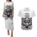 Aotearoa Personalized Couples Matching Puletasi and Hawaiian Shirt Proud To Be Maori