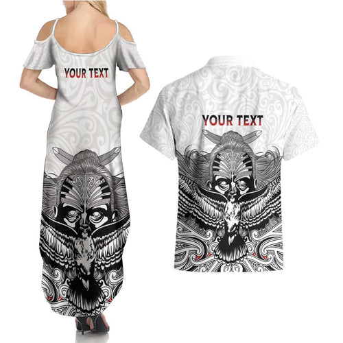 Aotearoa Personalized Couples Matching Summer Maxi Dress and Hawaiian Shirt Proud To Be Maori