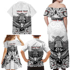 Aotearoa Personalized Family Matching Off Shoulder Maxi Dress and Hawaiian Shirt Proud To Be Maori