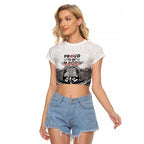 Aotearoa Personalized Raglan Cropped T Shirt Proud To Be Maori