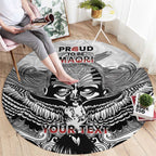 Aotearoa Personalized Round Carpet Proud To Be Maori