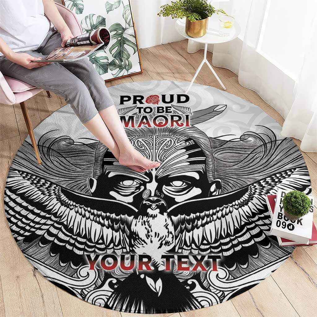 Aotearoa Personalized Round Carpet Proud To Be Maori