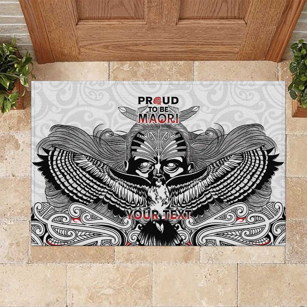 Aotearoa Personalized Rubber Doormat Proud To Be Maori