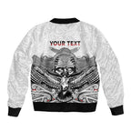 Aotearoa Personalized Sleeve Zip Bomber Jacket Proud To Be Maori
