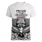 Aotearoa Personalized Women V-Neck T-Shirt Proud To Be Maori