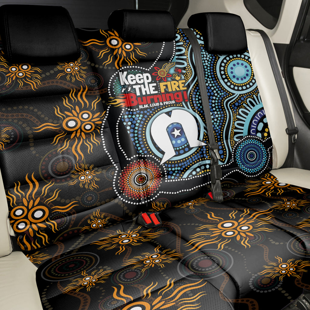 NAIDOC Week 2024 Aussie Aboriginal Back Car Seat Cover Sparks of Fire