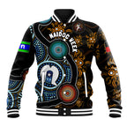 NAIDOC Week 2024 Aussie Aboriginal Baseball Jacket Sparks of Fire
