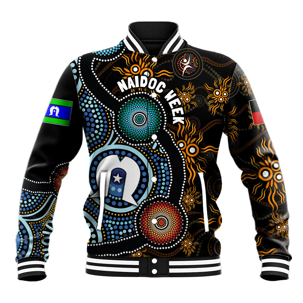 NAIDOC Week 2024 Aussie Aboriginal Baseball Jacket Sparks of Fire