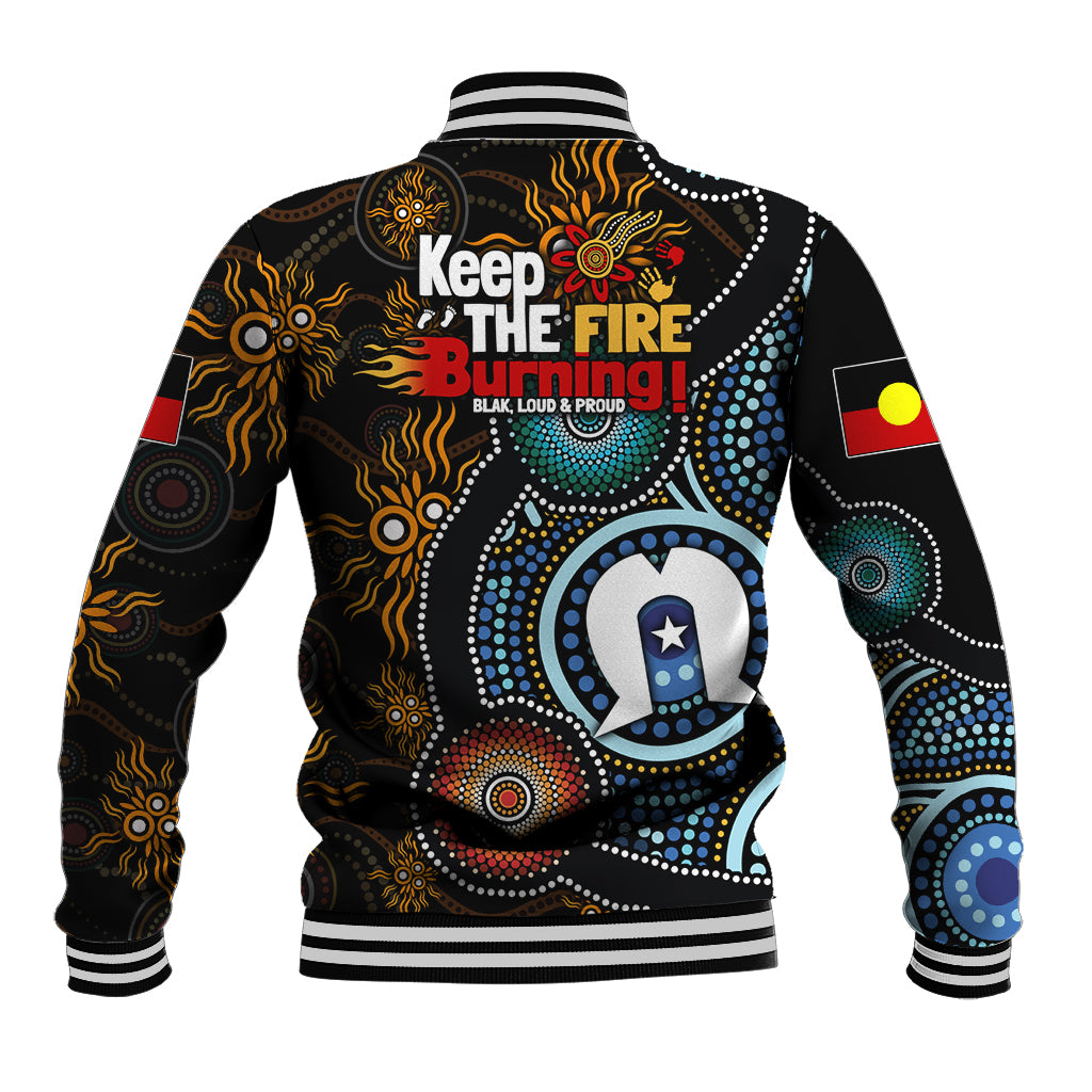 NAIDOC Week 2024 Aussie Aboriginal Baseball Jacket Sparks of Fire
