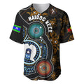 NAIDOC Week 2024 Aussie Aboriginal Baseball Jersey Sparks of Fire