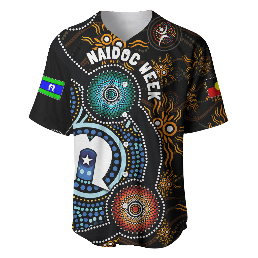 NAIDOC Week 2024 Aussie Aboriginal Baseball Jersey Sparks of Fire