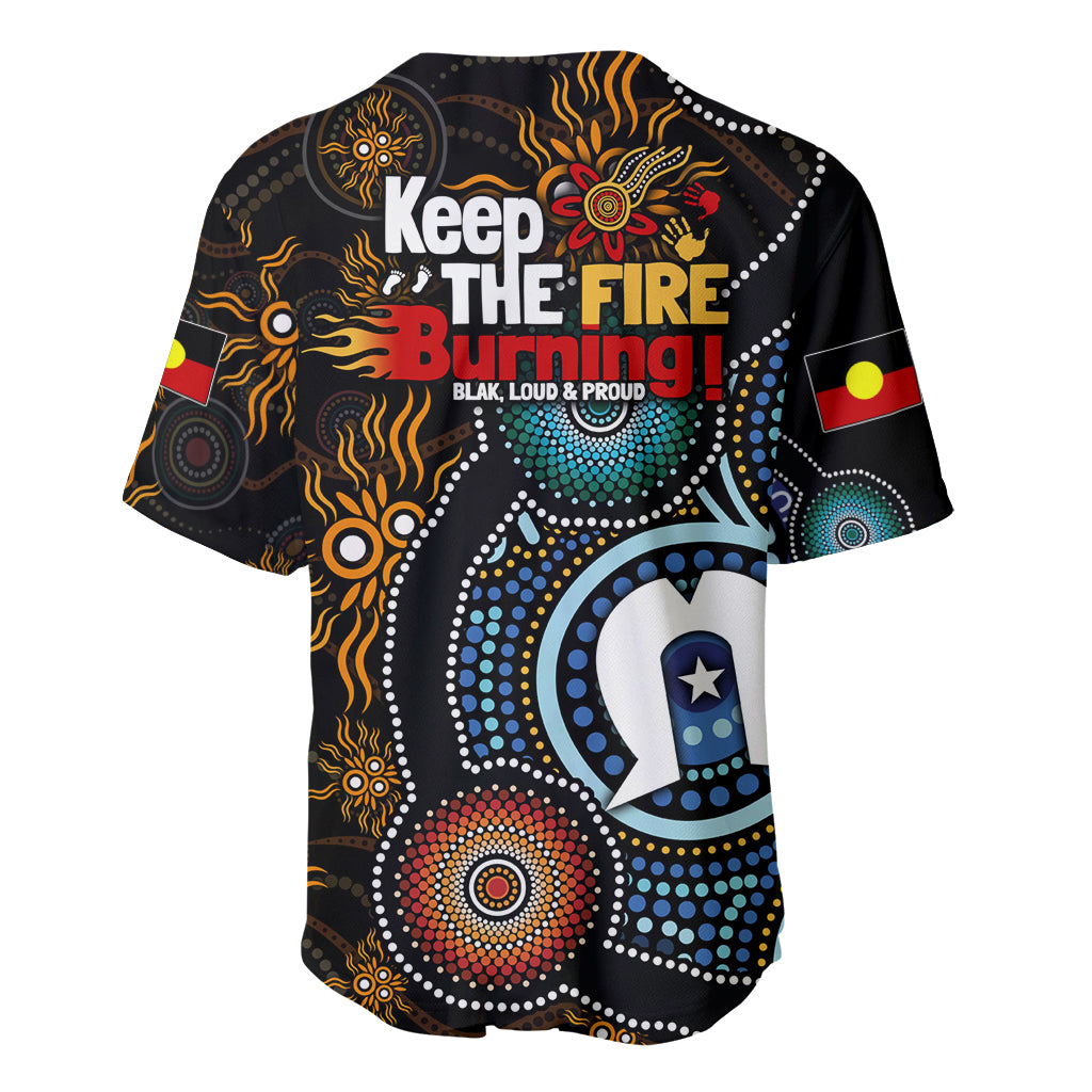 NAIDOC Week 2024 Aussie Aboriginal Baseball Jersey Sparks of Fire