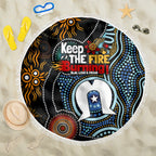 NAIDOC Week 2024 Aussie Aboriginal Beach Blanket Sparks of Fire