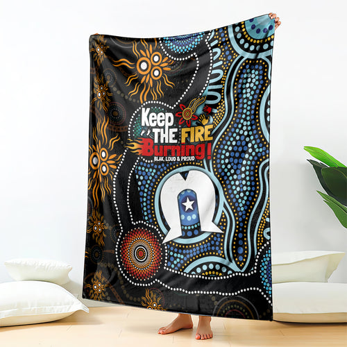 NAIDOC Week 2024 Aussie Aboriginal Blanket Sparks of Fire