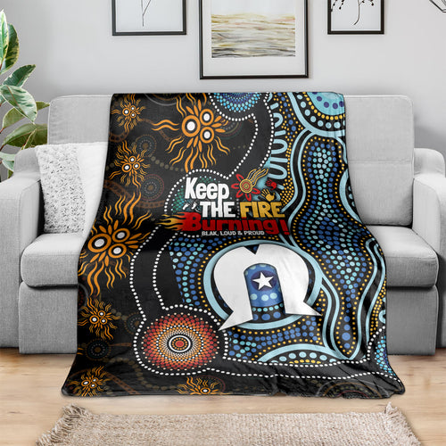 NAIDOC Week 2024 Aussie Aboriginal Blanket Sparks of Fire