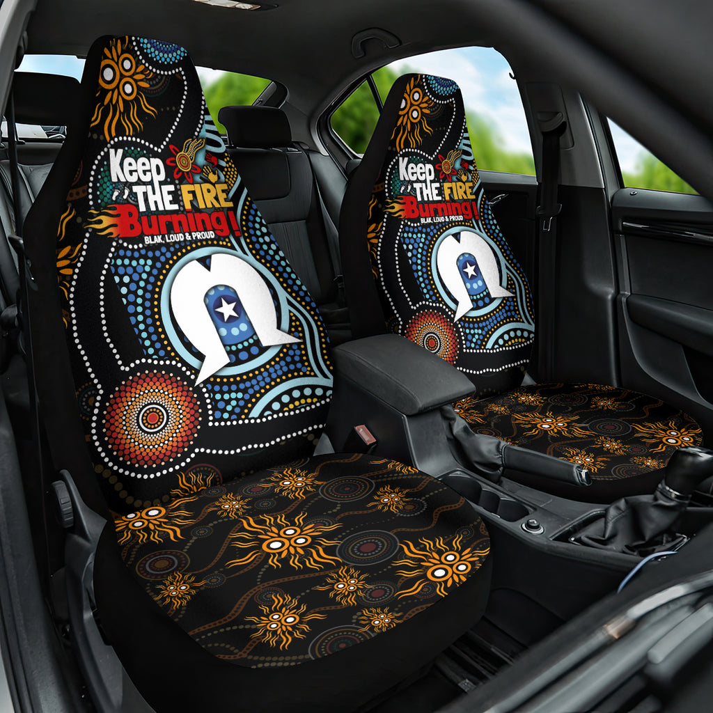 NAIDOC Week 2024 Aussie Aboriginal Car Seat Cover Sparks of Fire