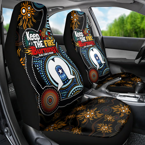 NAIDOC Week 2024 Aussie Aboriginal Car Seat Cover Sparks of Fire