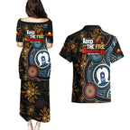 NAIDOC Week 2024 Aussie Aboriginal Couples Matching Puletasi and Hawaiian Shirt Sparks of Fire