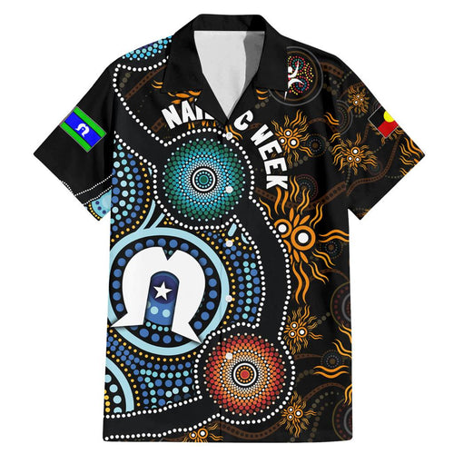NAIDOC Week 2024 Aussie Aboriginal Family Matching Mermaid Dress and Hawaiian Shirt Sparks of Fire
