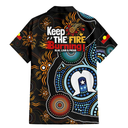 NAIDOC Week 2024 Aussie Aboriginal Family Matching Mermaid Dress and Hawaiian Shirt Sparks of Fire