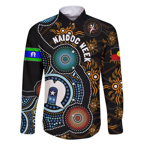 NAIDOC Week 2024 Aussie Aboriginal Family Matching Mermaid Dress and Hawaiian Shirt Sparks of Fire