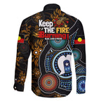NAIDOC Week 2024 Aussie Aboriginal Family Matching Tank Maxi Dress and Hawaiian Shirt Sparks of Fire