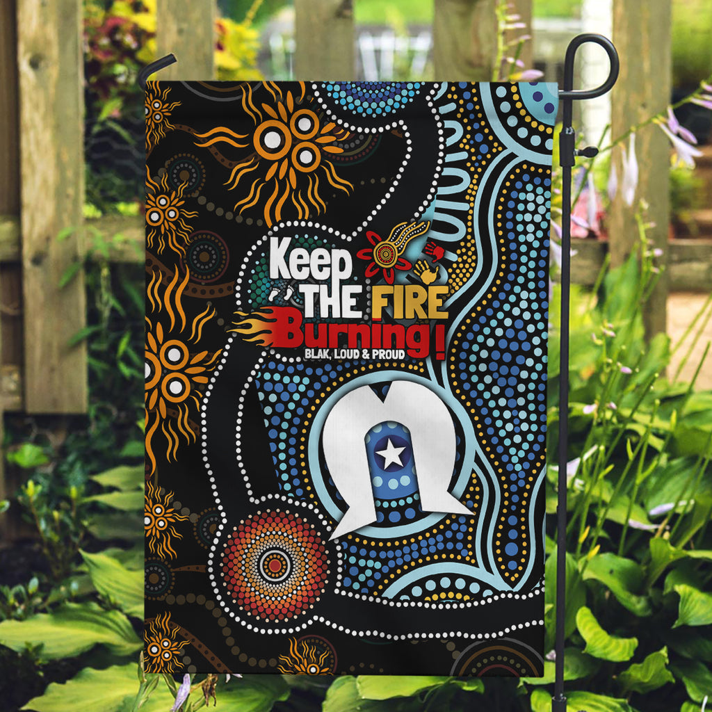 NAIDOC Week 2024 Aussie Aboriginal Garden Flag Sparks of Fire
